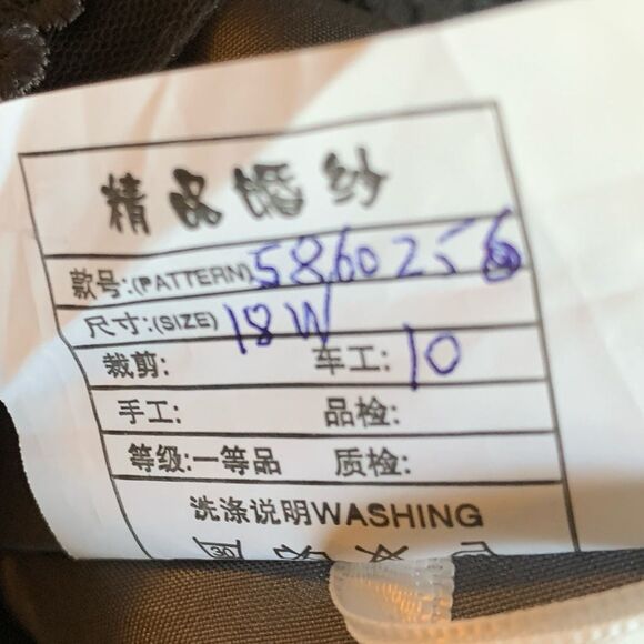 NWTs Mother of the Bride Groom Lacy Full Length Wedding Dress Formal size 18 W - Picture 11 of 12